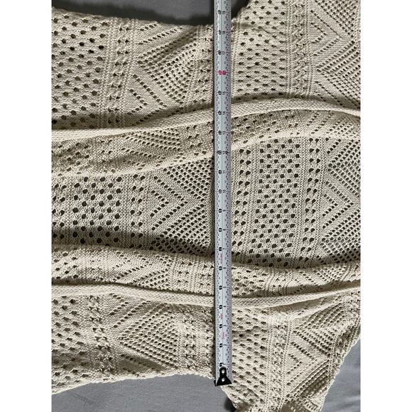 St. John's Bay Open weave Knit Cardigan SZ PL - Picture 5 of 7